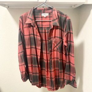 Plaid Button Down Top